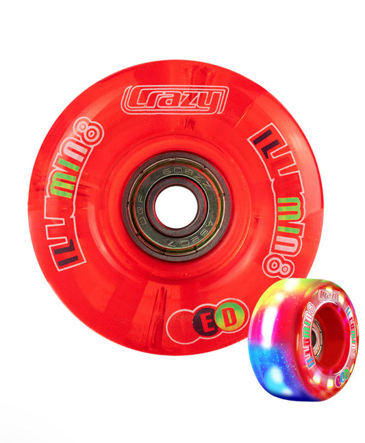 Illumin8 Red Light up Quad Wheels