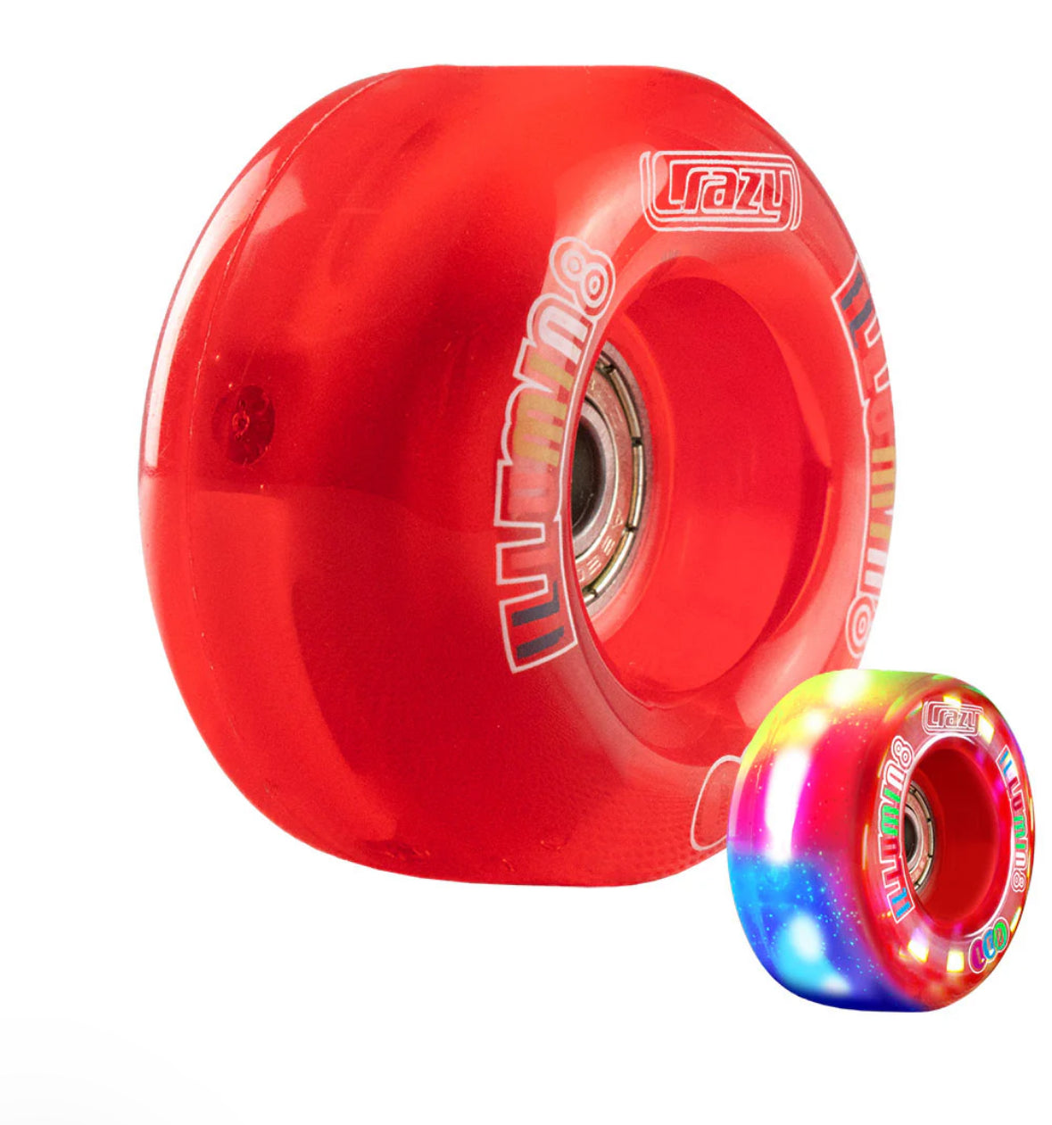 Illumin8 Red Light up Quad Wheels